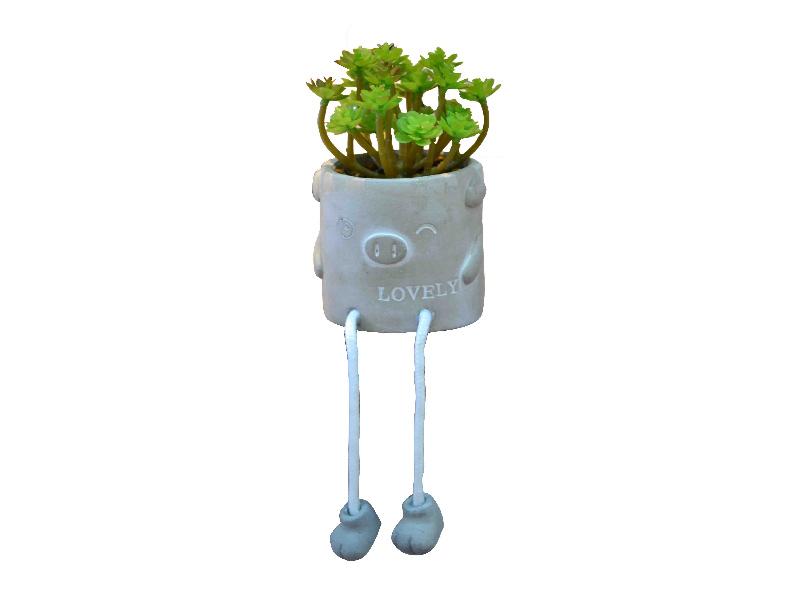 MACETA CON PLANTAS  8*14 CM