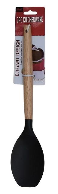 ESPATULA DE SILICONA MANGO MADERA